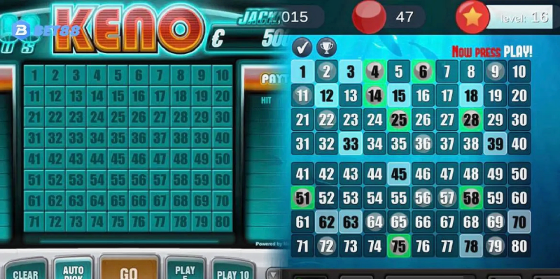 Game keno bet88 là một trò chơi xổ số trực tuyến